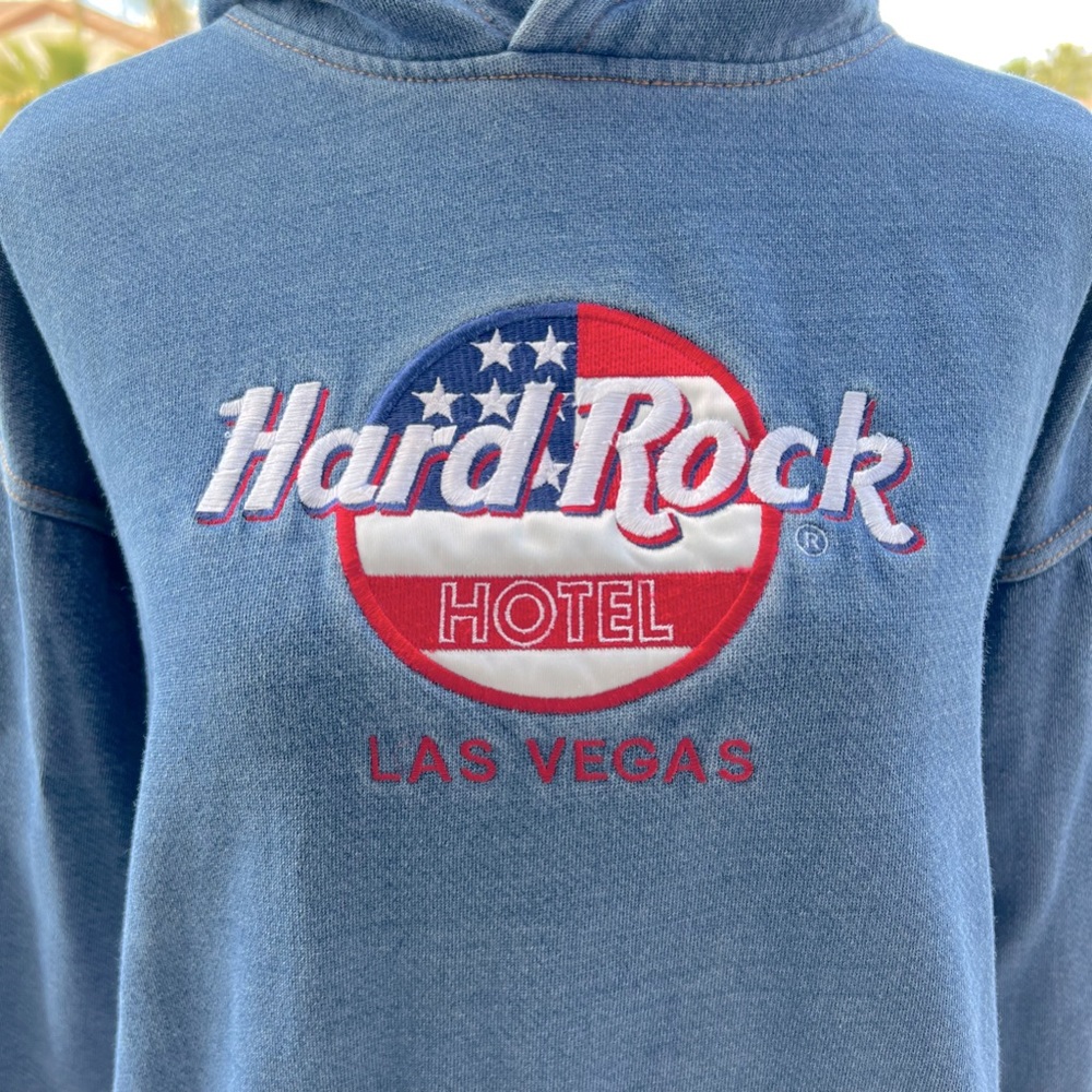 VINTAGE HARD ROCK HOTEL EMBROIDERED LAS VEGAS HOODIE